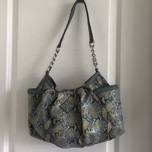 Simply Vera gray snake print bag purse